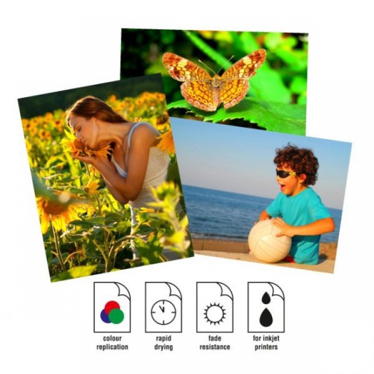 Set 50 Coli Hartie FOTO Savio PA-04, A6 (10X15), 180g ,High Glossy