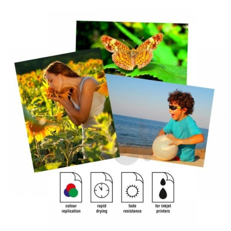Set 50 Coli Hartie FOTO Savio PA-05, A6 (10X15), 210g ,High Glossy