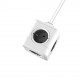 Prelungitor PowerCube Savio PC-03, 5 prize, protectie copii, ignifug, include suport montare, lungime cablu 3m