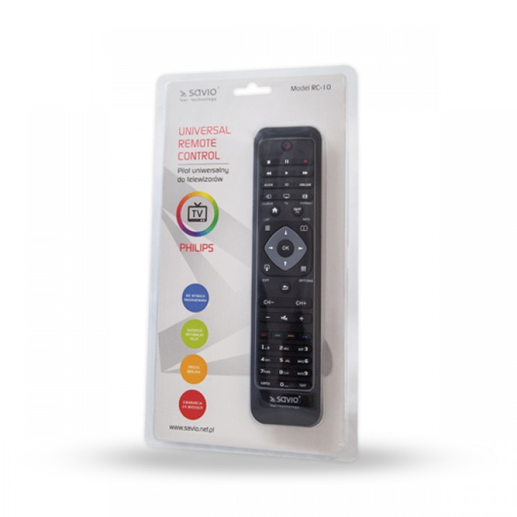 Telecomanda universala Savio RC-10, pentru Philips Smart TV