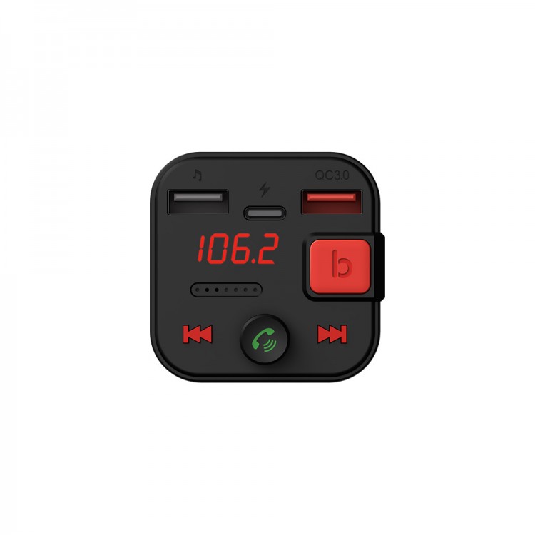 Modulator FM, Bluetooth 5.3, Savio TR-15, Quick Charge 3.0, Handsfree Car Kit, Bass Boost