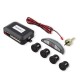 Set senzori de parcare Savio CP-03, kit 4 senzori, display LED si avertizare sonora, Negru