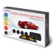 Set senzori de parcare Savio CP-03, kit 4 senzori, display LED si avertizare sonora, Negru