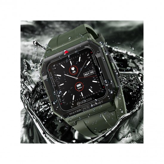 Ceas Smartwatch ZEBLAZE ARES 1.3" IPS HD, TouchScreen, Bluetooth 5.1, IP67, Multisport tracking, Compatibil Android / IOS, Design Retro, Autonomie 7 zile, Verde