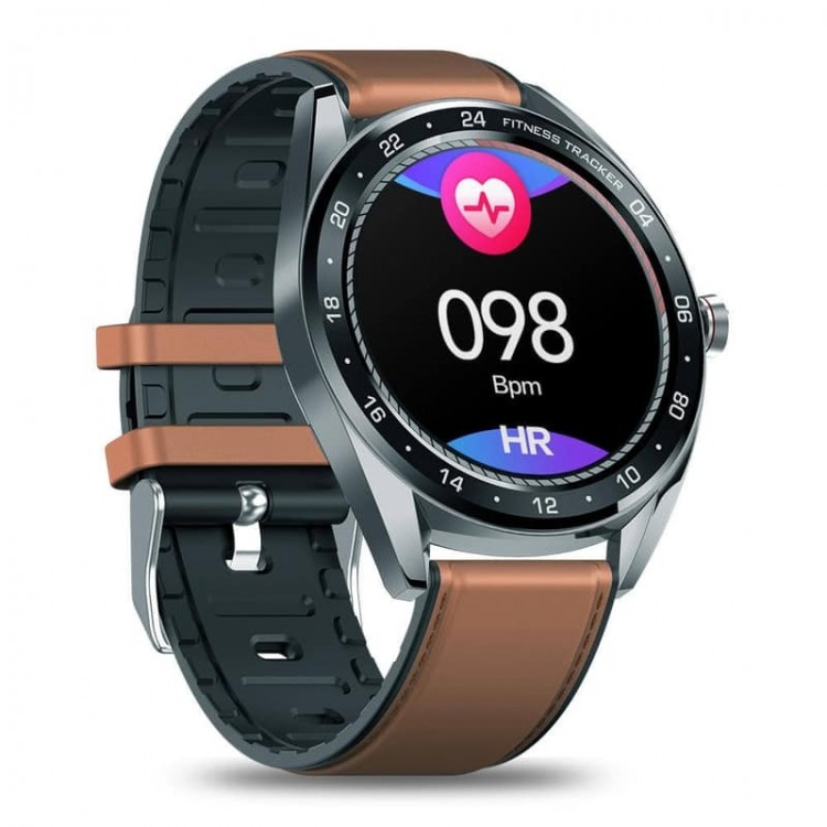 Ceas Smartwatch Zeblaze NEO, 1.3" Full-Round Touch Screen, Notificare apel/mesaj, Music Player, Compatibil Android / IOS, Curea Hibrid piele sintetica / Silicon, Argintiu Ceas Smartwatch Zeblaze NEO, 1.3" Full-Round Touch Screen, Notificare apel/mesaj, Music Player, Compatibil Android / IOS, Curea Hibrid piele sintetica / Silicon, Argintiu